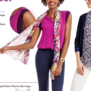 CAbi NWOT fuchsia campo top. Size small